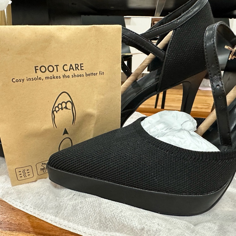 Cosy Island black Mary Jane heel women’s 8 - Picture 6 of 7
